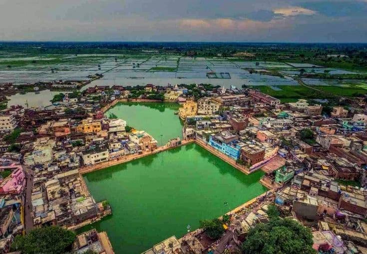 Radha Kund aerial view